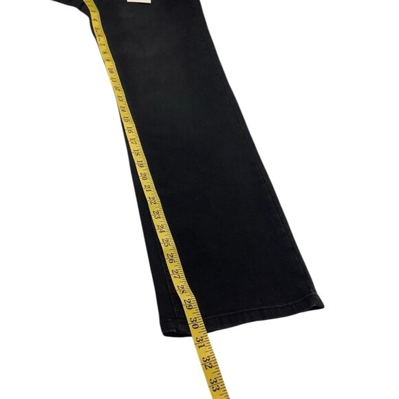 NWT OAT NEW YORK Beaded High Rise Relaxed Straight Black Jeans Size 0/25 - Picture 7 of 11